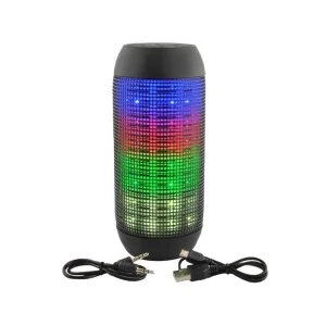 Boxa portabila Bluetooth Stereo cu LED-uri multicolore