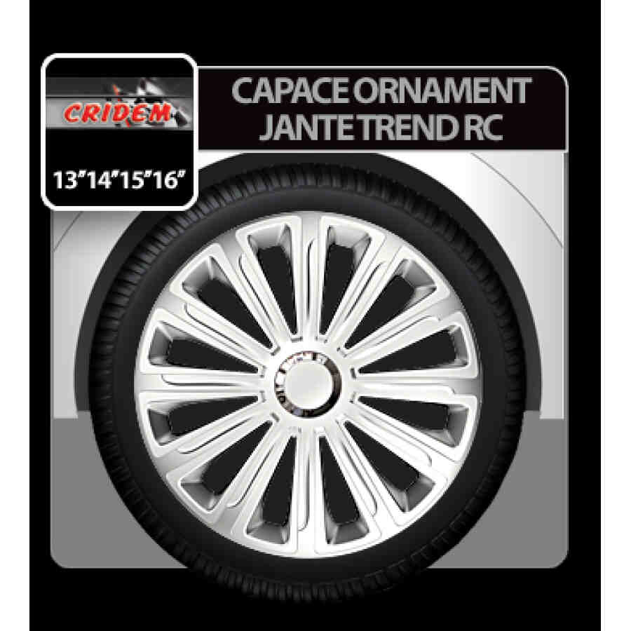Capace roti auto Trend RC 4buc - Argintiu - 14''