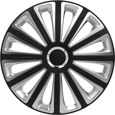 Capace roti auto Trend RC 4buc - Negru/Argintiu - 14''