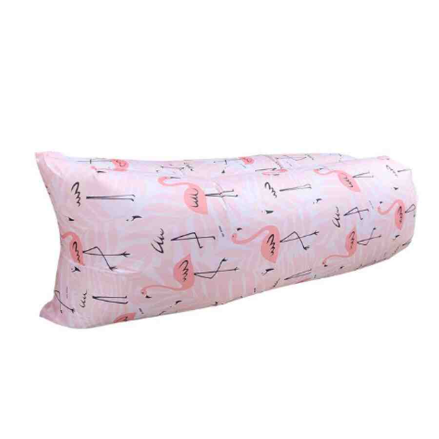 Saltea autogonflabila Lazy Bag - stil flamingo