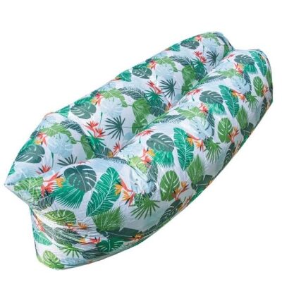 Saltea autogonflabila Lazy Bag - stil tropical