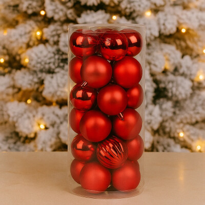 Acasă 118 globuri rosii patrat selgot 1